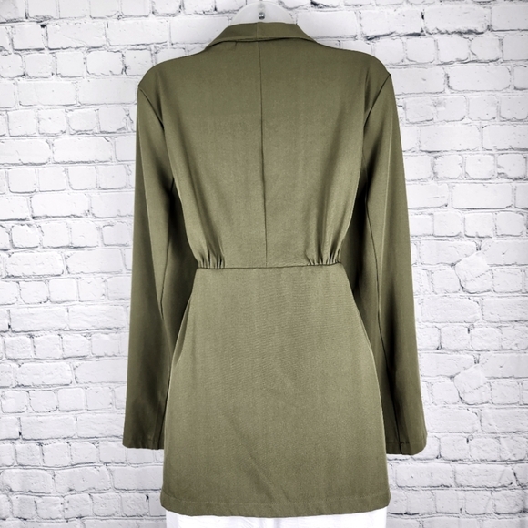 2/$15 Shein Size XL Olive Green Blazer - Picture 3 of 6